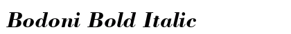 Bodoni Bold Italic Preview