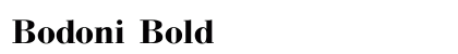Bodoni Bold Preview