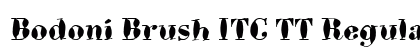 Bodoni Brush ITC TT Regular preview