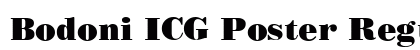 Bodoni ICG Poster Regular preview