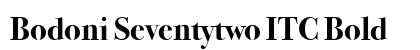 Bodoni Seventytwo ITC Bold preview