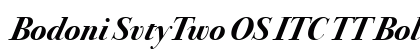 Bodoni SvtyTwo OS ITC TT BoldIt Preview