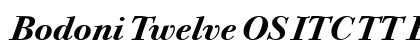Bodoni Twelve OS ITC TT BoldIta Preview