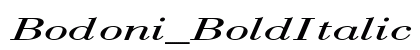 Bodoni_BoldItalic Normal preview