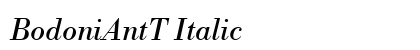 BodoniAntT Italic preview