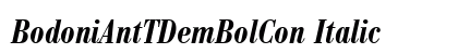 BodoniAntTDemBolCon Italic preview