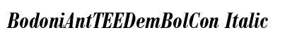 BodoniAntTEEDemBolCon Italic preview