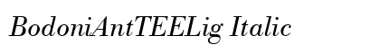 BodoniAntTEELig Italic preview