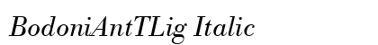 BodoniAntTLig Italic preview