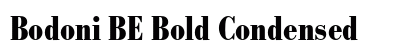 Bodoni BE Bold Condensed preview