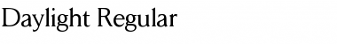 Daylight Regular Font