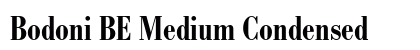 Bodoni BE Medium Condensed Preview
