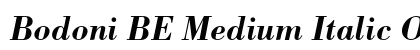 Bodoni BE Medium Italic Oldstyle Figures Preview