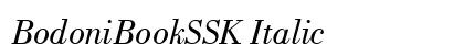 BodoniBookSSK Italic preview