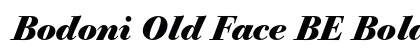 Bodoni Old Face BE Bold Italic Preview