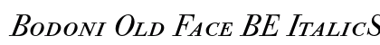 Bodoni Old Face BE ItalicSC Preview