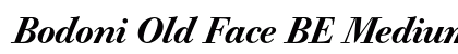 Bodoni Old Face BE Medium Italic Preview