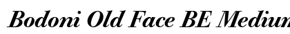 Bodoni Old Face BE Medium Italic Oldstyle Figures Preview