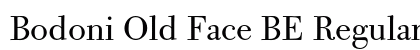 Bodoni Old Face BE Regular Preview