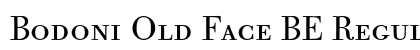 Bodoni Old Face BE Regular Small Caps & Oldstyle Figures Preview