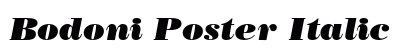 Bodoni Poster Italic Preview