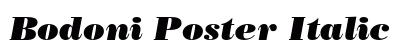 Bodoni Poster Italic Preview