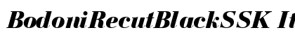 BodoniRecutBlackSSK Italic preview