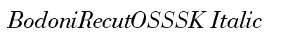 BodoniRecutOSSSK Italic preview