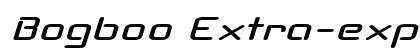 Bogboo Extra-expanded Italic preview