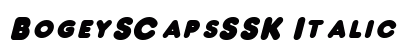 BogeySCapsSSK Italic preview