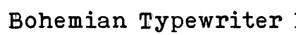 Bohemian Typewriter Normal preview