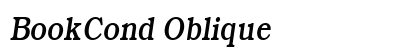 BookCond Oblique Preview