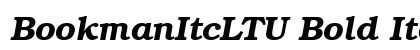 BookmanItcLTU Bold Italic preview