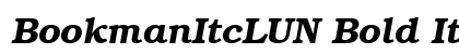 BookmanItcLUN Bold Italic preview