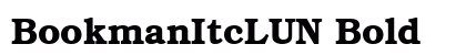 BookmanItcLUN Bold preview