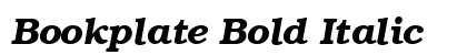Bookplate Bold Italic Preview