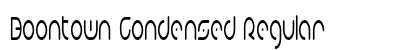 Boontown Condensed Regular Preview