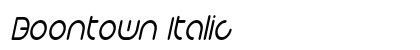 Boontown Italic Preview