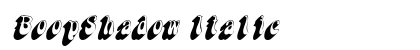 BoopShadow Italic Preview