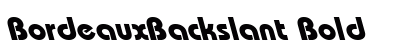 BordeauxBackslant Bold preview