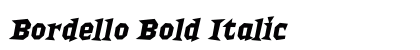 Bordello Bold Italic preview
