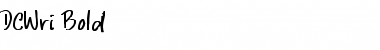 Download DCWri Bold Font Download DCWri Bold Font