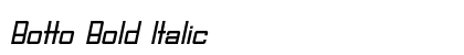 Botto Bold Italic preview