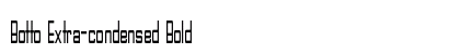 Botto Extra-condensed Bold Preview