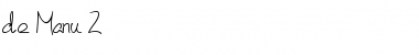 de Manu 2 Regular Font de Manu 2 Regular Font