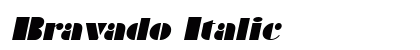 Bravado Italic preview