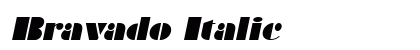 Bravado Italic preview