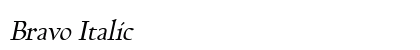 Bravo Italic preview