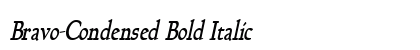 Bravo-Condensed Bold Italic Preview