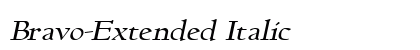Bravo-Extended Italic preview